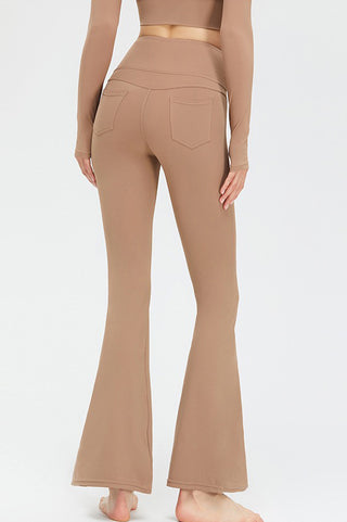 High Rise Pocketed Flare Legging