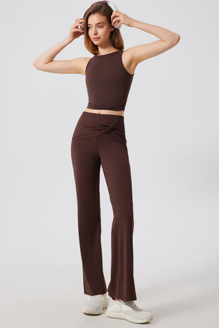 Twist Front Flared Legging