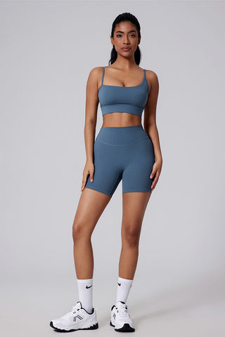 Asymmetrical Backless Sports Bra