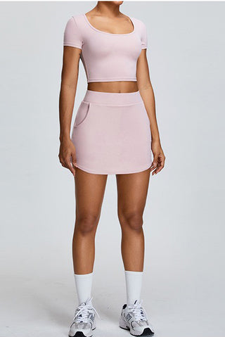 High Rise Tennis Mini Skort