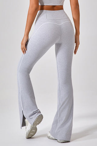 Split Flare Legging With Contrast Piping