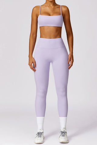 Spaghetti Straps Sport Bra & Legging Two Piece Set