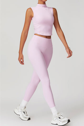 Mock Neck Tank & Legging Two Piece Set