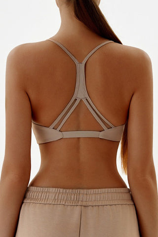 Twist Front Racerback Sports Bra