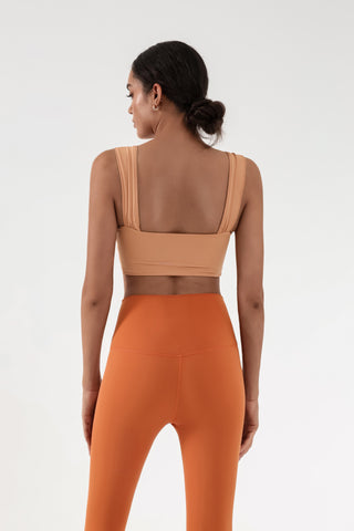 Twist Front Cutout Sports Bra