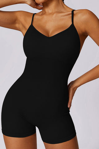 Open Back Seamless Knitted Jumpsuit