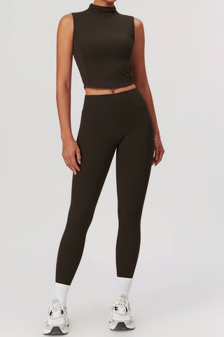 Mock Neck Tank & Legging Two Piece Set