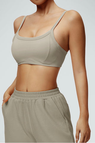 Scoop Neck Openback Sports Bra