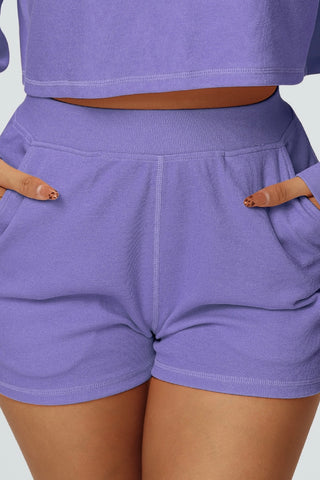 Elastic Waist Pocketed Short