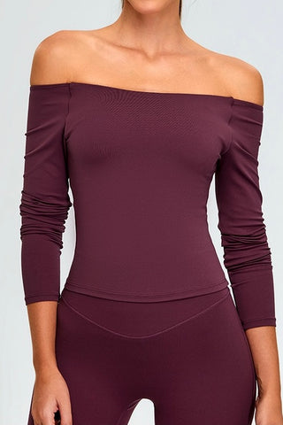 Multiway Ruched Side Long Sleeve Top