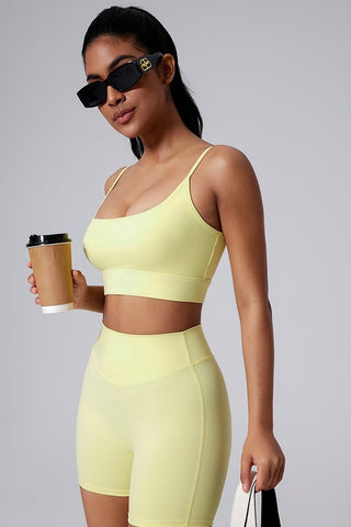 Asymmetrical Backless Sports Bra