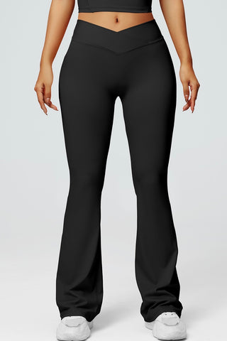 High Rise Crossover Flare Legging