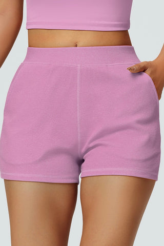 Elastic Waist Pocketed Short