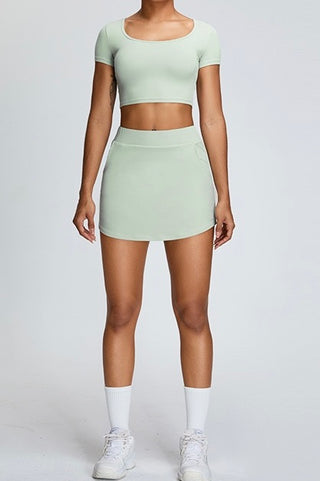 High Rise Tennis Mini Skort