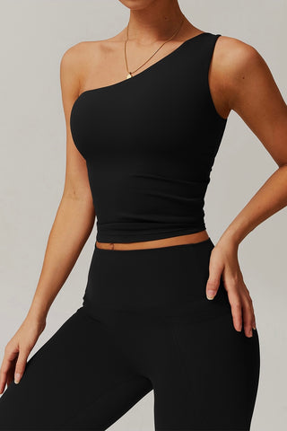 One Shoulder Crop Top