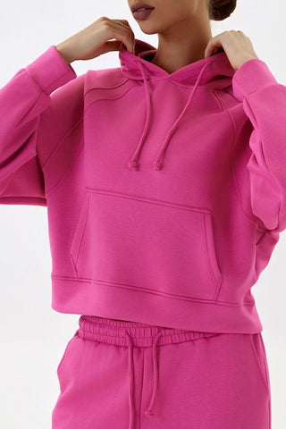 Drawstring Kangaroo Pocket Hoodie