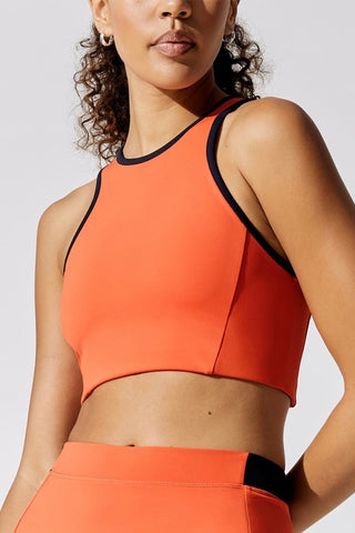 Contrast Crop Tank