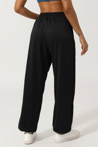 High Rise Drawstring Cuff Pant