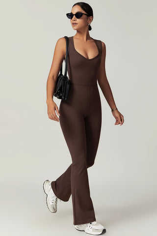 Sweetheart Neck Sleeveless Jumpsuit