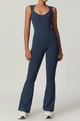 Sweetheart Neck Sleeveless Jumpsuit