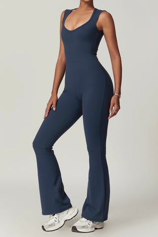 Sweetheart Neck Sleeveless Jumpsuit