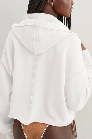 Deep V-Neck Hoodie