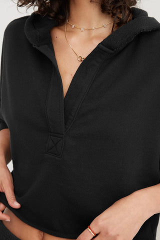 Deep V-Neck Hoodie