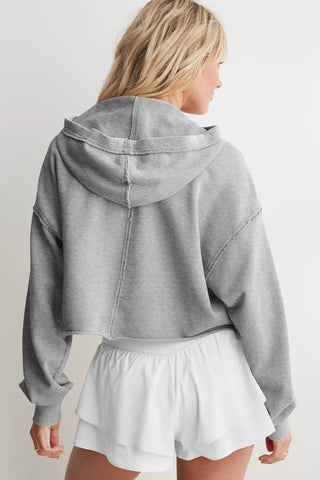 Deep V-Neck Hoodie