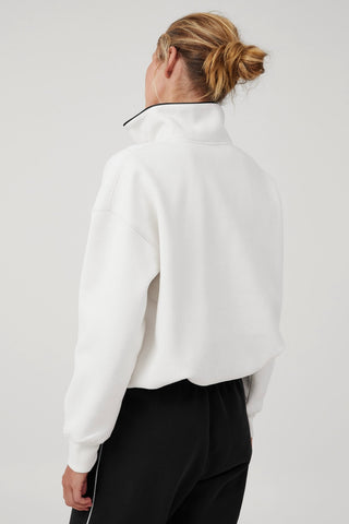 Zip Front Collared Sweatshirt