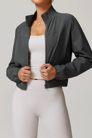 Collared Zip Up Jacket