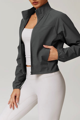 Collared Zip Up Jacket