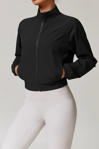 Collared Zip Up Jacket