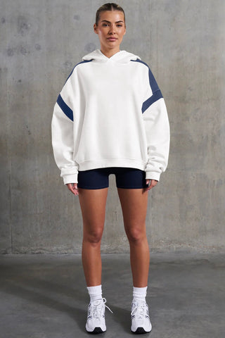 Contrast Oversized Pullover Hoodie