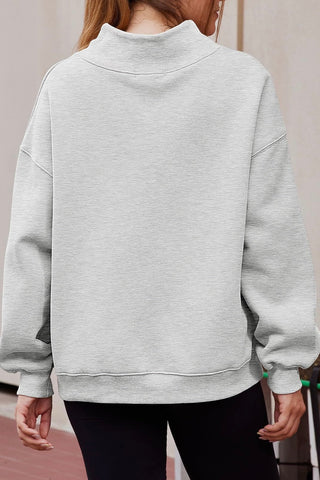 Mock Neck Loose Fit Sweater