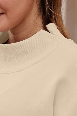 Mock Neck Loose Fit Sweater