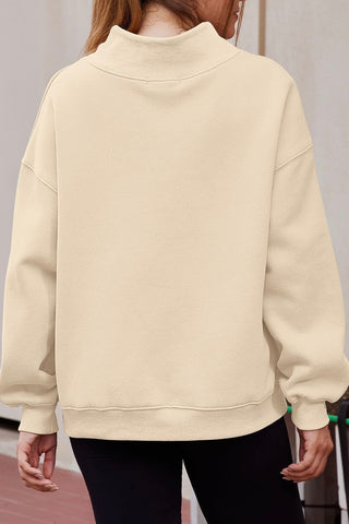 Mock Neck Loose Fit Sweater