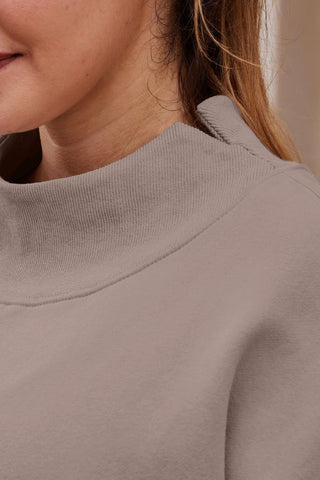 Mock Neck Loose Fit Sweater