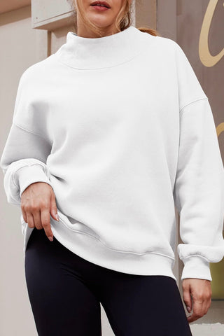 Mock Neck Loose Fit Sweater