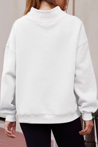 Mock Neck Loose Fit Sweater