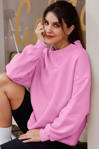 Mock Neck Loose Fit Sweater