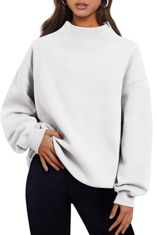 Mock Neck Loose Fit Sweater