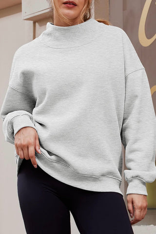 Mock Neck Loose Fit Sweater