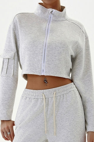 Full Zip Crop Jacket