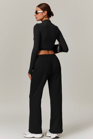 Mid Rise Straight Cut Pant