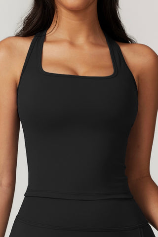 Square Neck Racerback Crop Tank