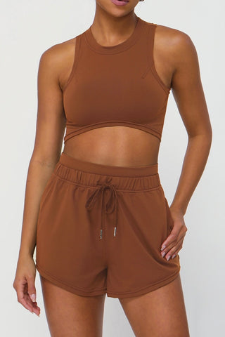 Crew Neck Tank & Short Two Piece Set