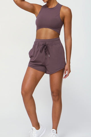 Crew Neck Tank & Short Two Piece Set