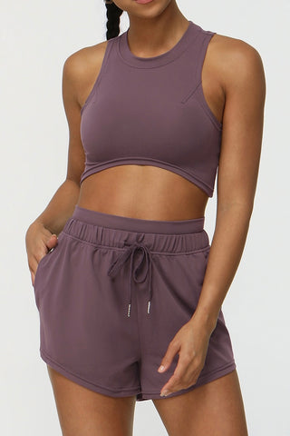 Crew Neck Tank & Short Two Piece Set