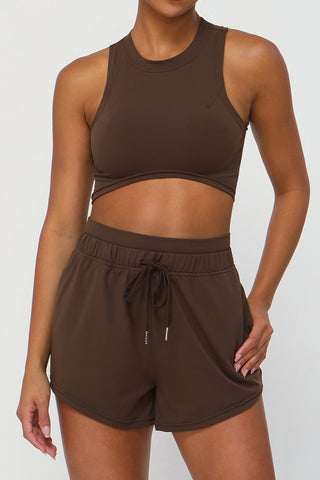 Crew Neck Tank & Short Two Piece Set