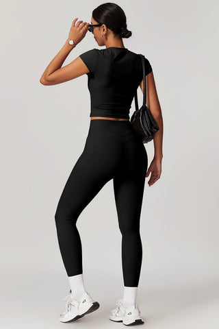 High Rise Double Line 7/8 Legging